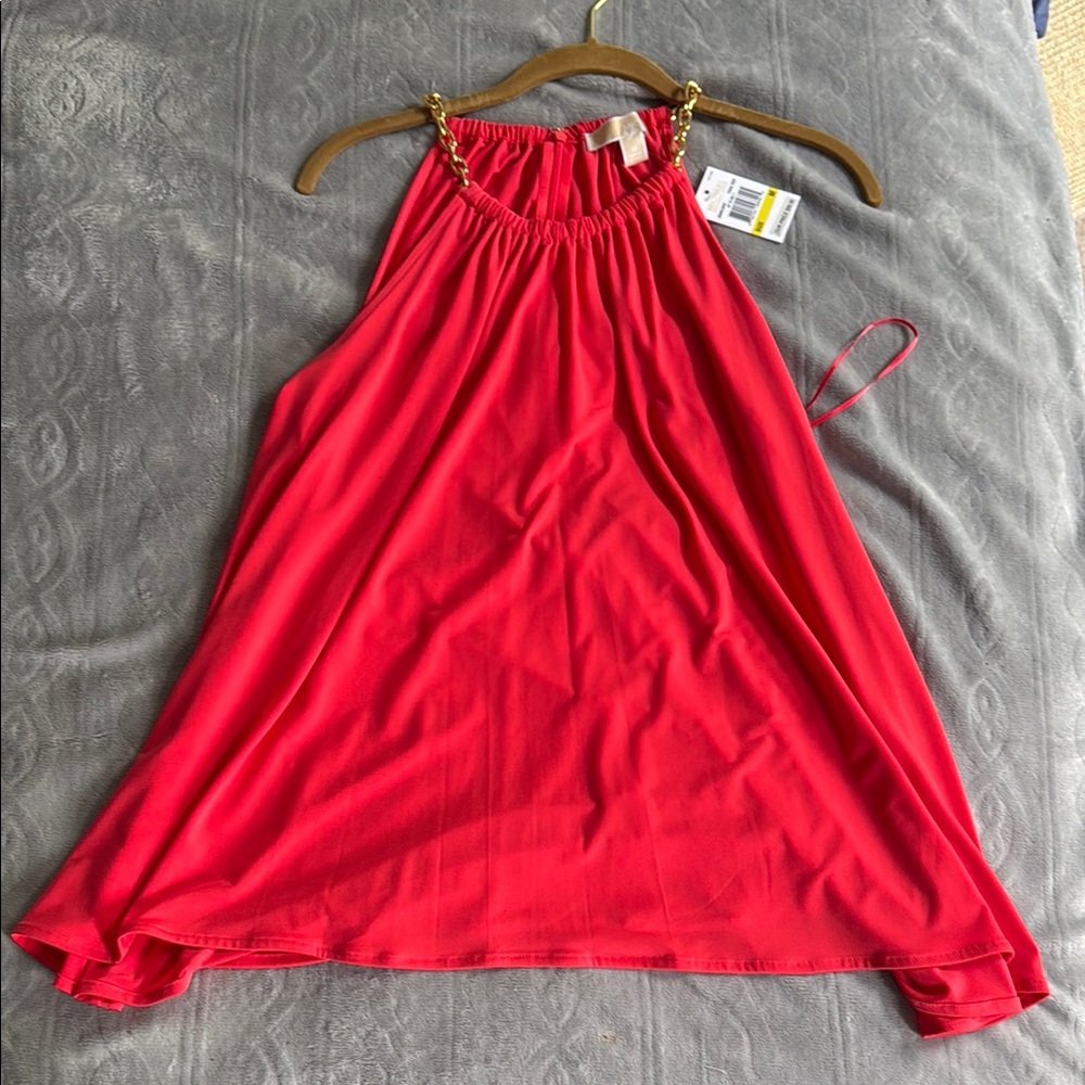 Michael Kors Coral Reef Top with Gold Chain